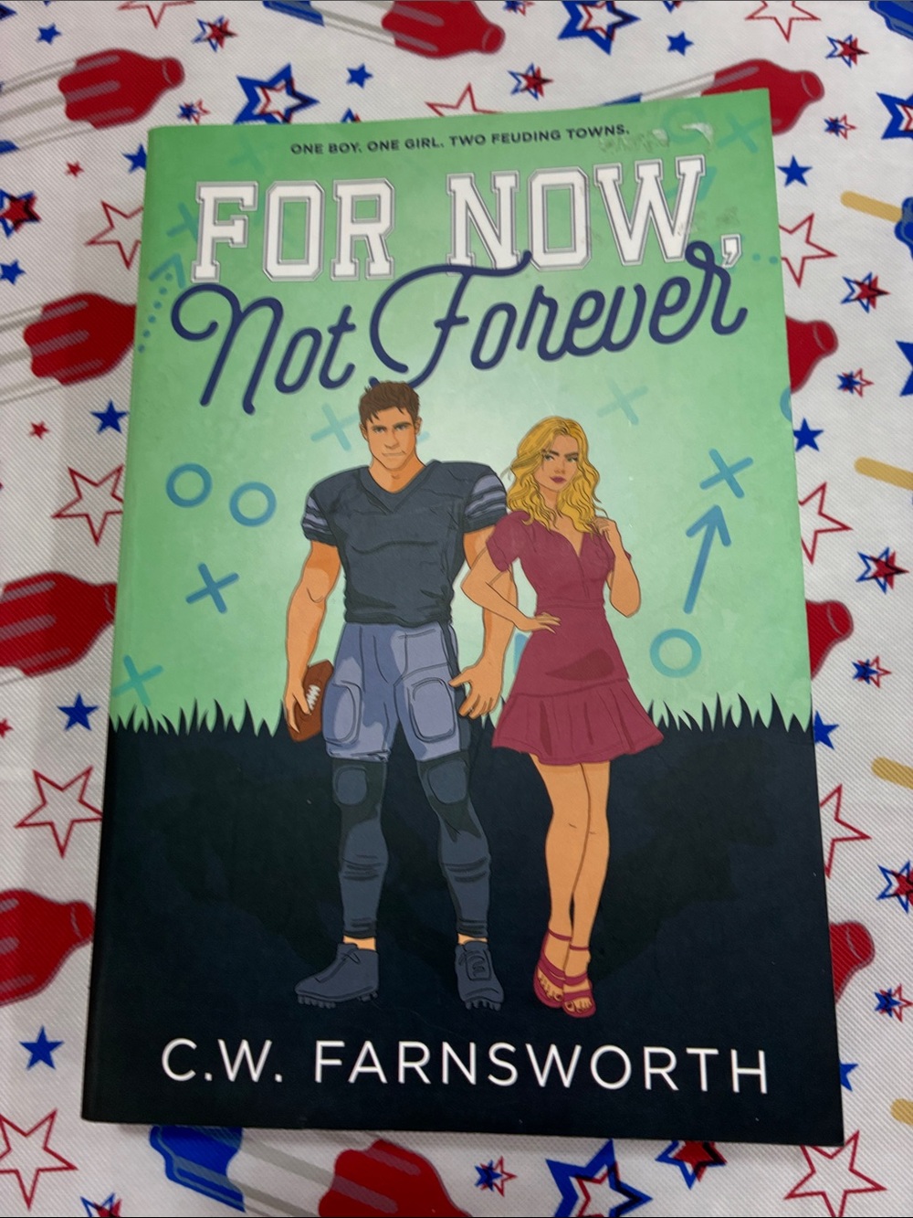 For Now, Not Forever by C.W. Farnsworth - Green & Black Cover